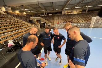 Slováci si vyskúšali palubovku v Göppingene, cieľ je jasný, priniesť na Slovensko všetky body