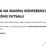 Riadna konferencia Slovenského futsalu sa uskutoční 12.septembra 2026 v Lučenci