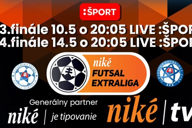 Vyvrcholenie bojov o titul v Niké Futsal Extralige prinesie v priamych prenosoch :ŠPORT na RTVS
