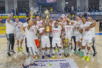 4.FINÁLE PLAY-OFF: Lučenec zvládol štvrtý zápas v Košiciach a je majstrom Slovenska