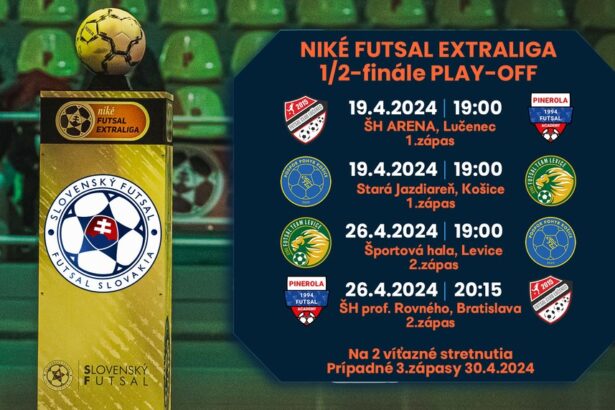 Štartuje semifinálová séria play-off Niké Futsal Extraligy zápasmi v Lučenci a Košiciach