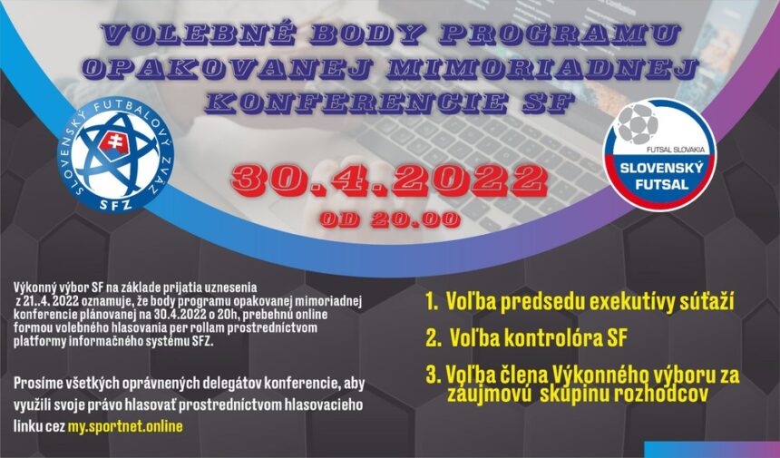 Výsledky volebných aktov opakovanej mimoriadnej konferencie SF