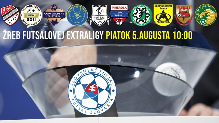 Žreb futsalovej extraligy sa uskutoční v piatok 5. augusta