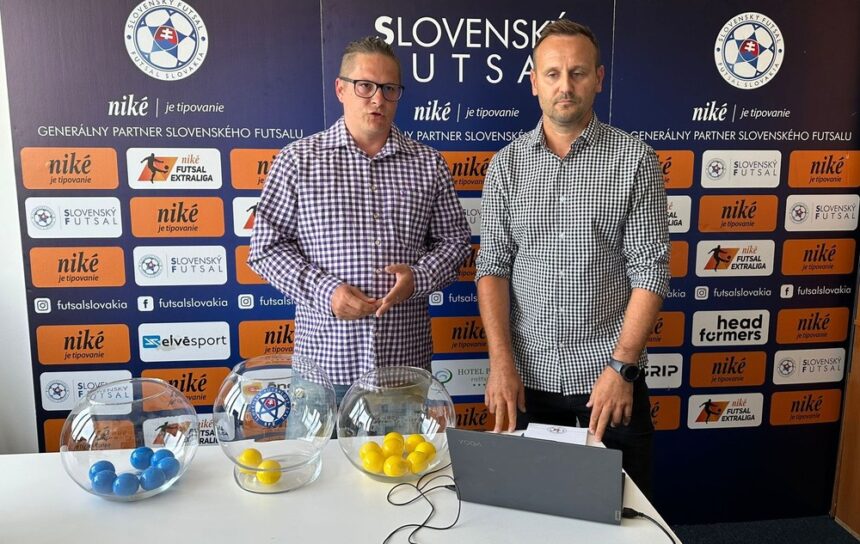 V 1.kole Niké Futsal Extraligy 2023/24 vyzve Lučenec Levice, nováčik z Bardejova do Žiliny